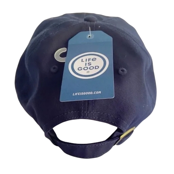 Life Is Good Unisex Baseball Hat Cap Skiing Girl Blue Adjustable Dad Hat NWT - Picture 8 of 9